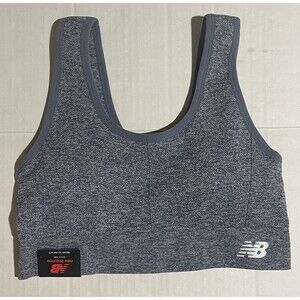 New Balance Medium Sports Bra Medium Impact Vintage Indigo Keyhole Back
